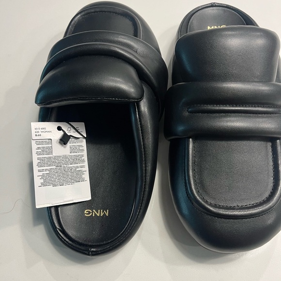 New Never worn MANGO Quilted slingback loafer    size 40 - Picture 4 of 8